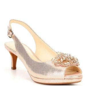 Alex Marie evening peep toe sling back pumps
